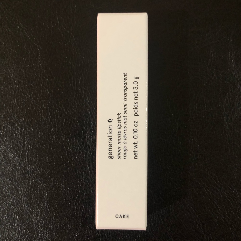 Glossier Generation G Cake sheer matte lipstick